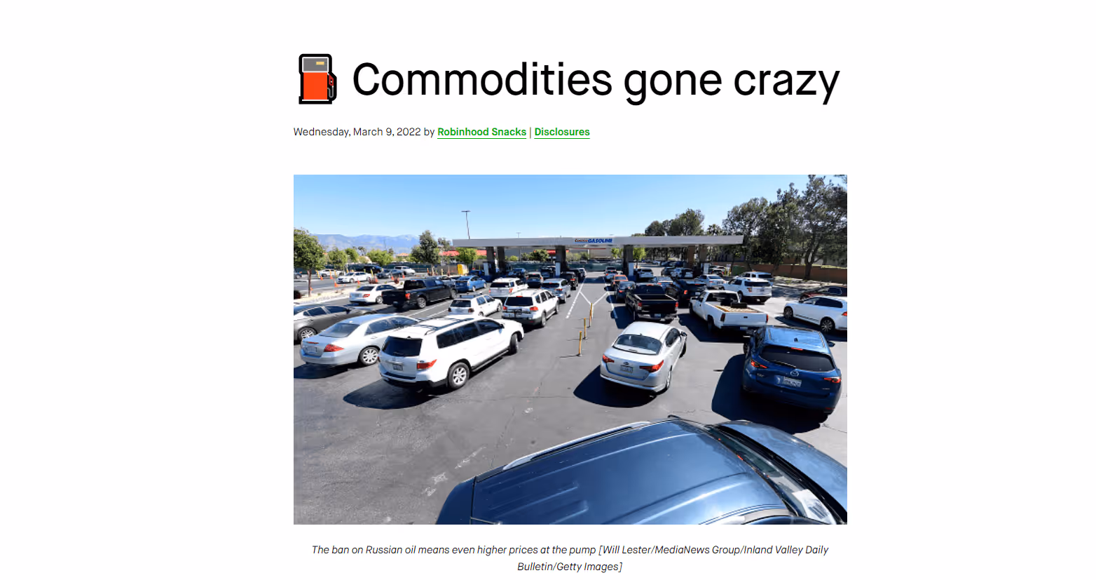 Robinhood Bites content marketing