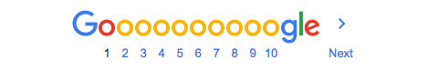 Google more results bar