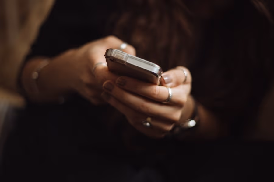 smartphone in hands