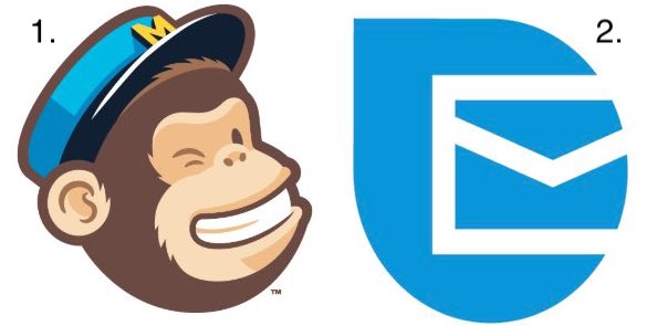 mailchimp and sendinblue logos