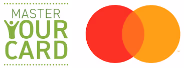 Mastercard ad with bold text encouraging users to master their card and take control.
