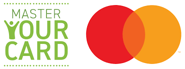 Mastercard ad with bold text encouraging users to master their card and take control.