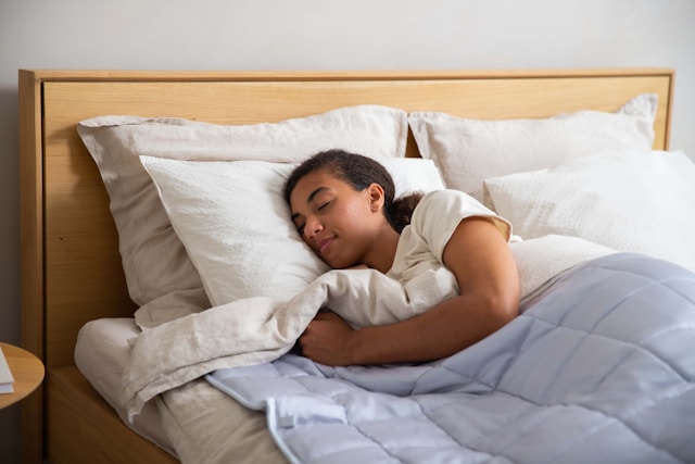Give me techniques for reducing stress and nighttime anxiety so I can sleep better.