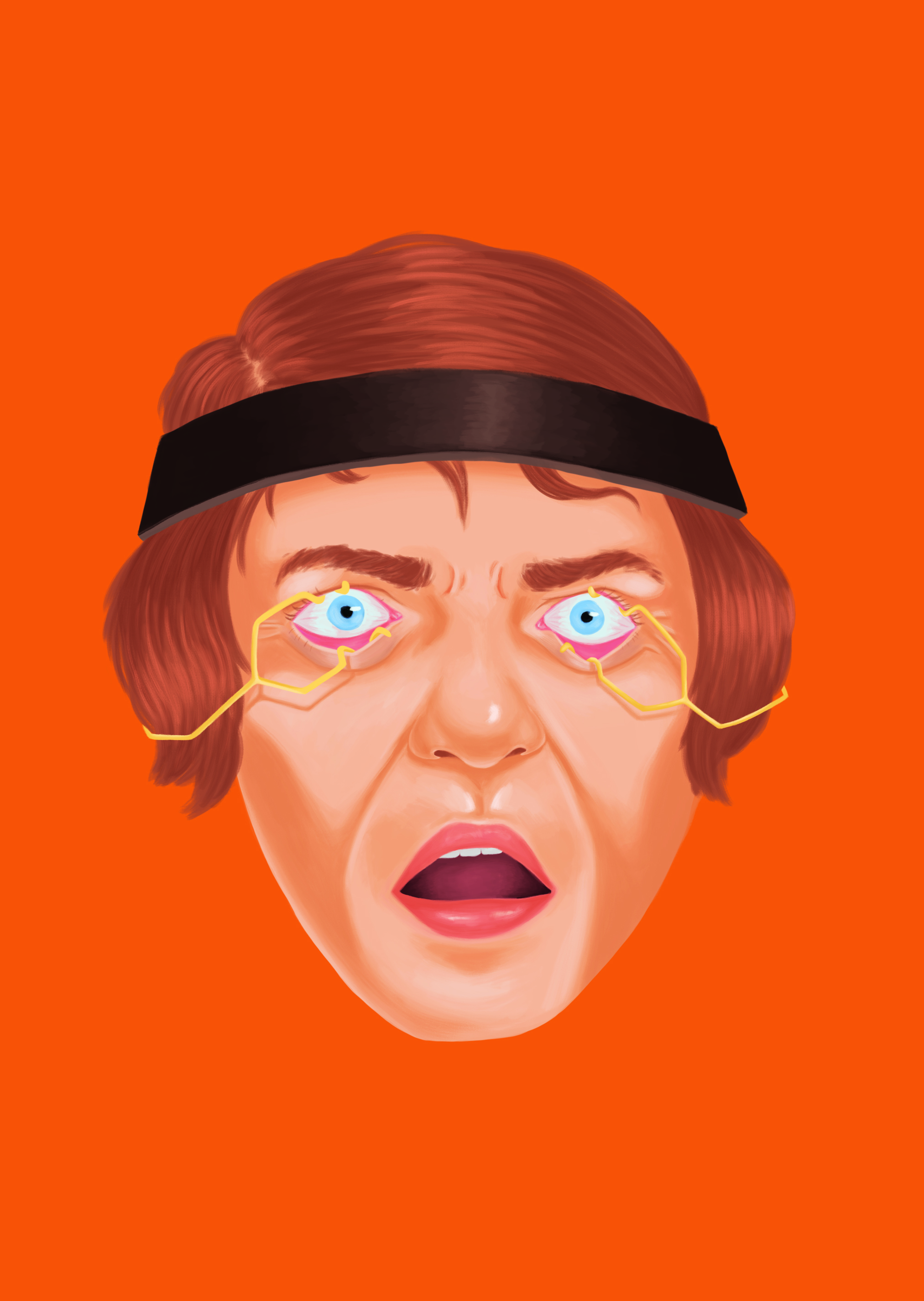 One of the faces used in the final spliced book cover