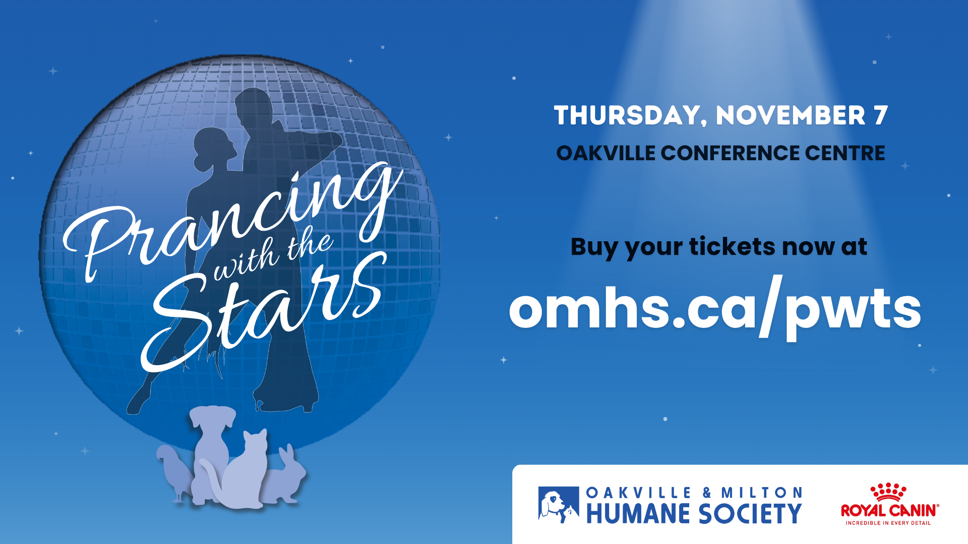 A Facebook event banner for the event "Prancing with the Stars"