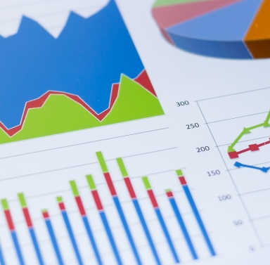 Tablet image of data chart