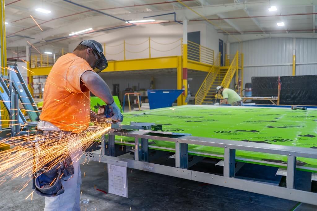 Off-site Fabrication
Wall Panels, Modular Pods, and Prefabricated Soffits and Milled Drywall Components are all elements of a project that can be prefabricated off site.