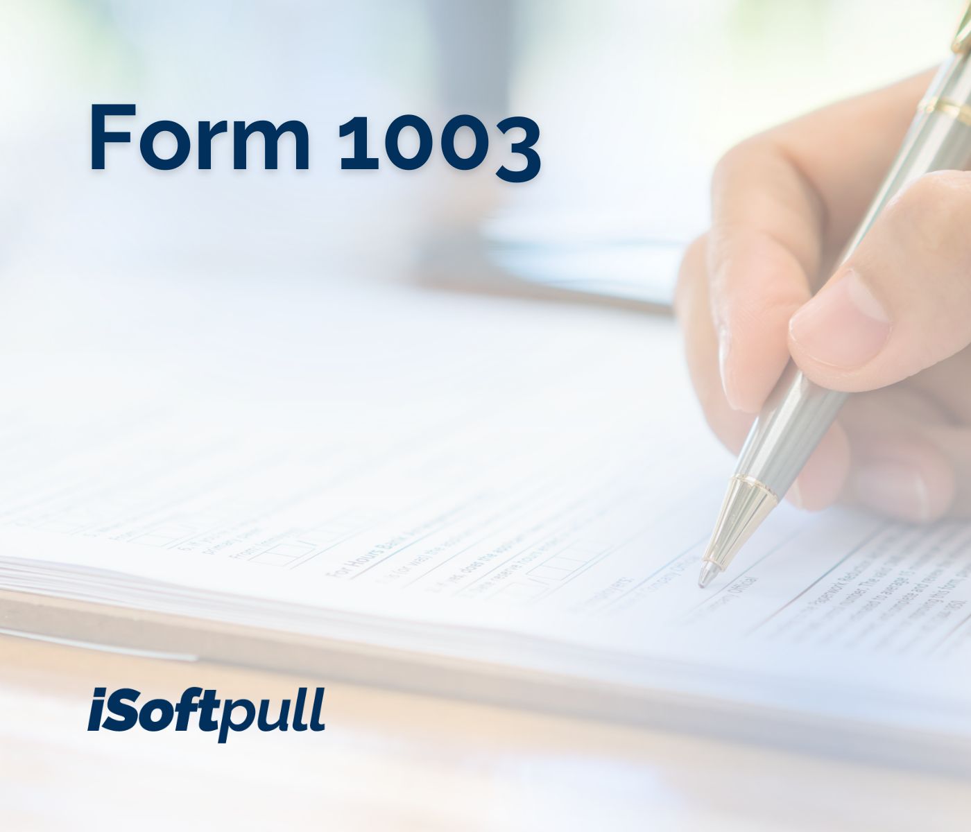 Form 1003 Guide