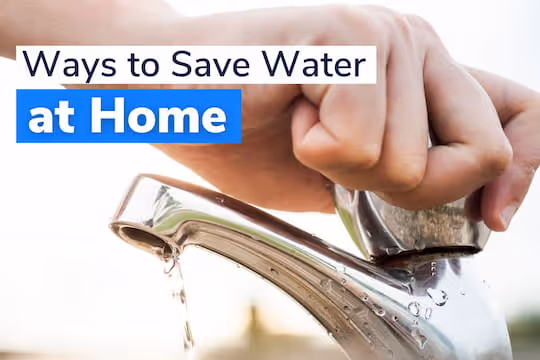 Ways to Save Water at Home - Hand closing a water faucet
