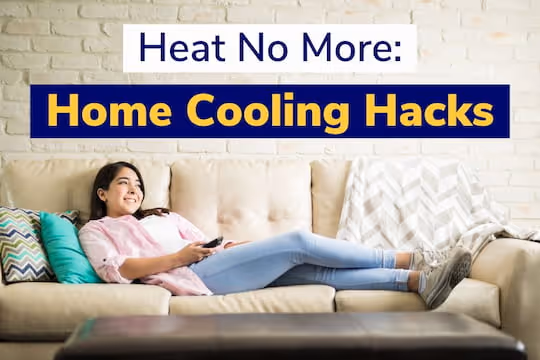 Heat No More: Home Cooling Hacks - Woman chilling in a sofa