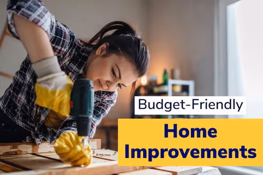 Budget-Friendly Home Improvements - Woman using a drill