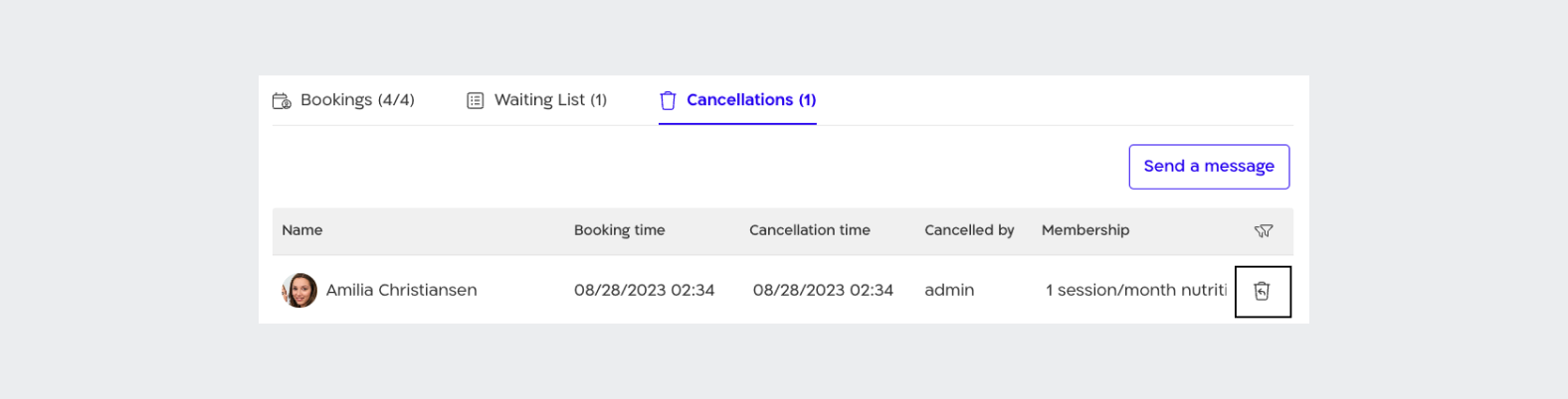 Arbox Cancellations List