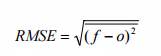 RMSE formula