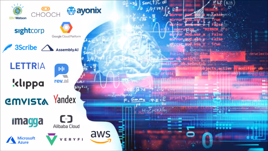 Logos of different providers that exist in the market