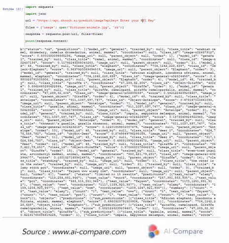 Clarifai's response coding