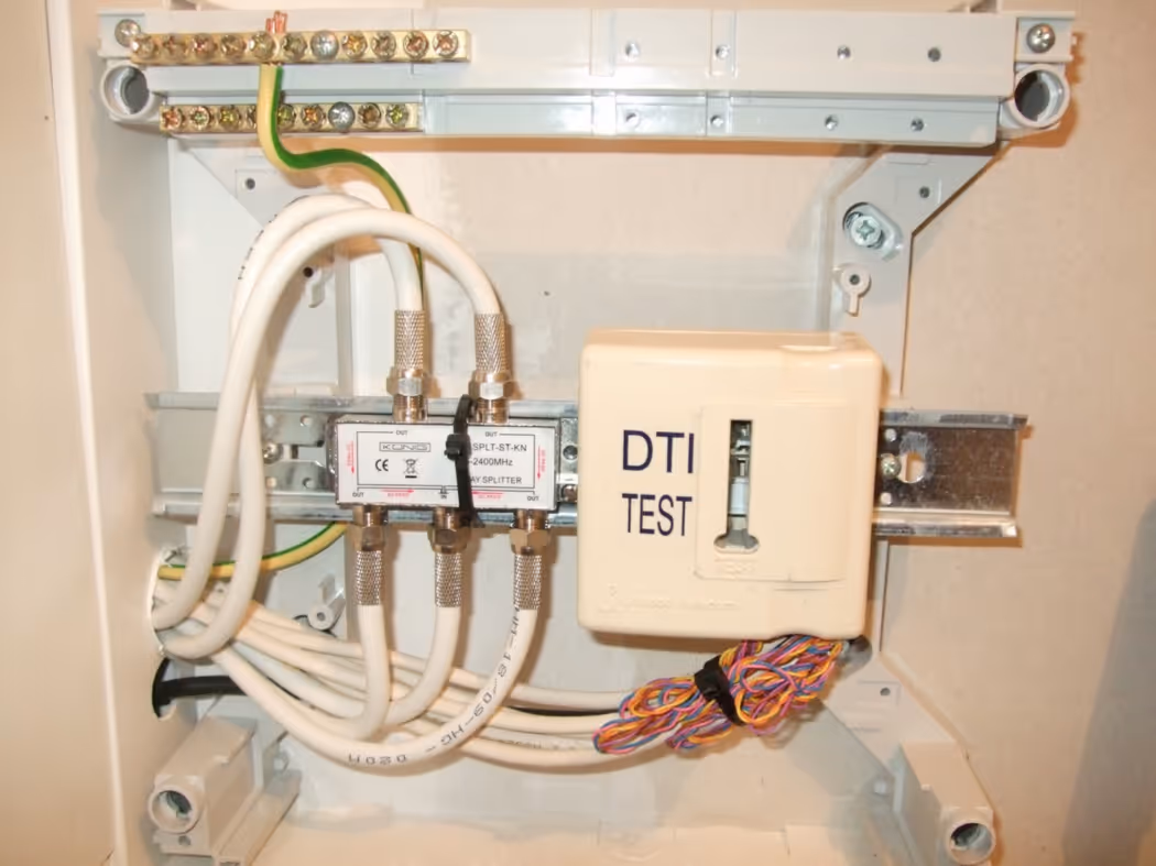 Image of box a used for the  implementation of a new generation internet connection