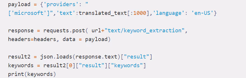 Keyword Extraction coding