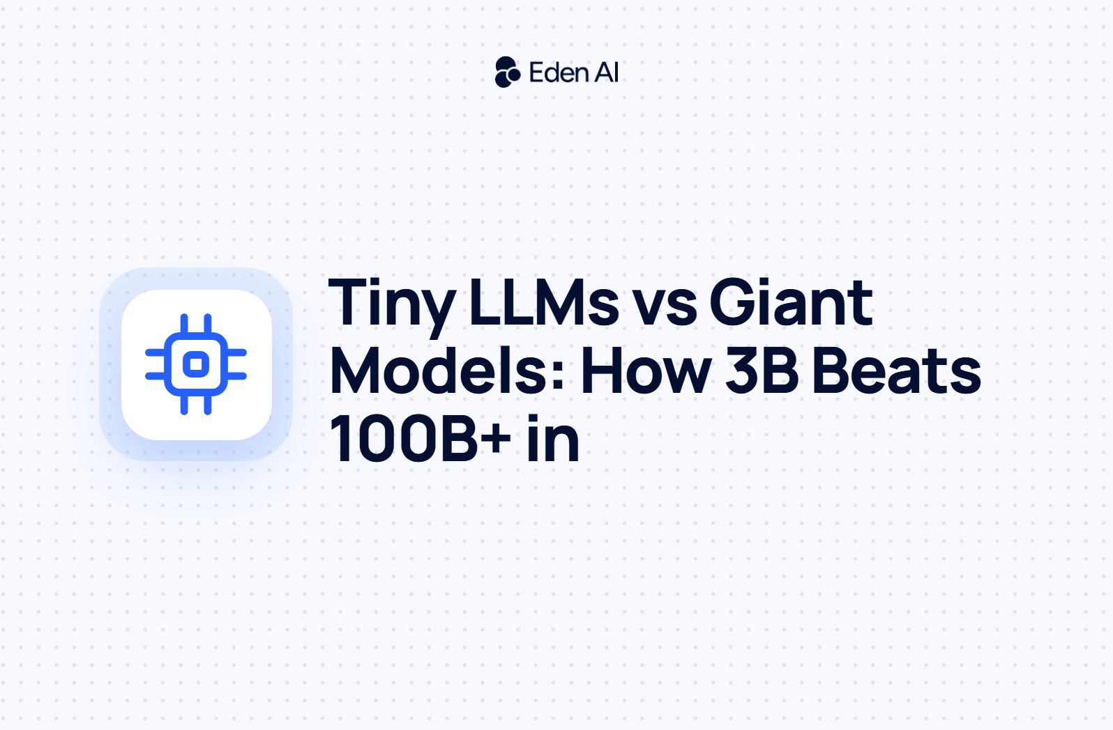 Tiny LLMs That Beat Giant Models: How Efficient 3B-Parameter Models Compete with Opus and GPT-5