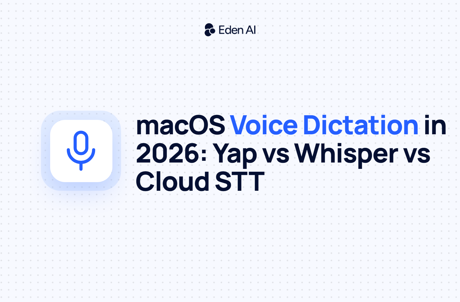 [AUTO-DRAFT] Yap, Whisper, and Cloud STT: Choosing a Voice Dictation Stack for macOS Apps (2026)