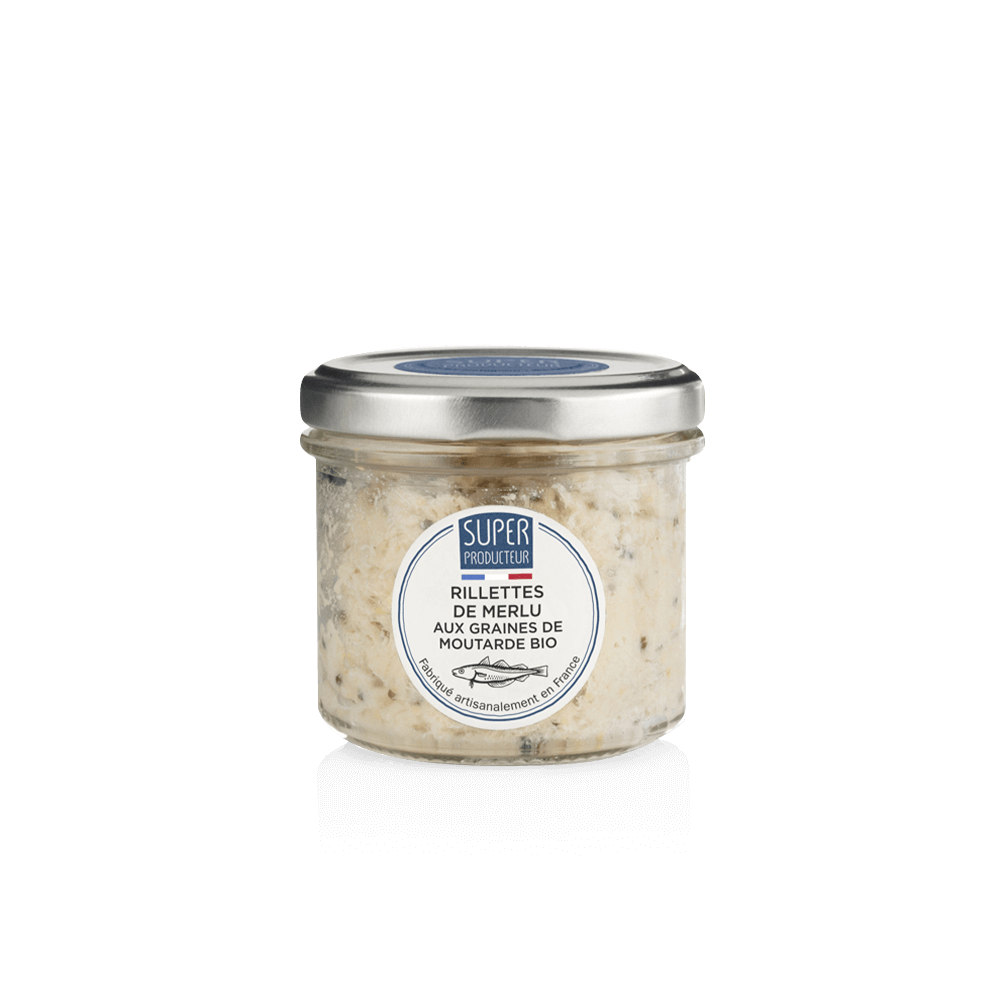 Rillettes de Merlu aux graines de Moutarde Bio