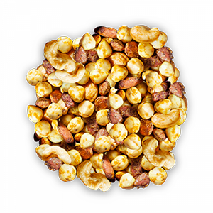 Mix Amandes et Noisettes 100% France, Noix de Cajou Torréfiées au Curcuma et Curry