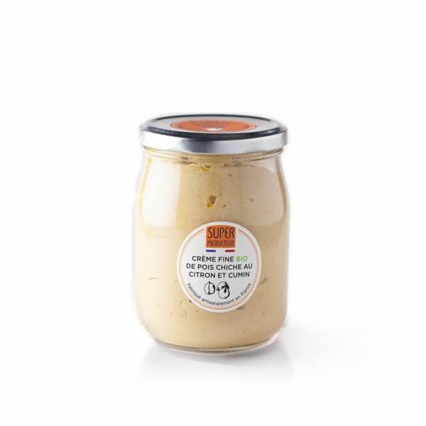 Crème Fine de Pois Chiches BIO au Citron et au Cumin