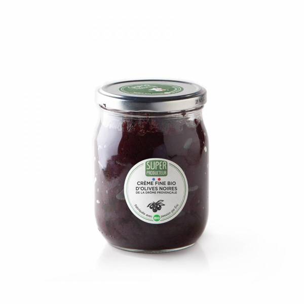 Crème Fine Bio d'Olives noires de la Drôme provençale - 500g