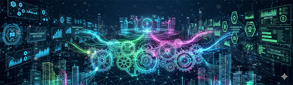 CTO reviewing transformation progress charts during year-end planning — symbolising clarity and focus during the festive season slowdown.