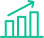 Bar chart with arrow going up icon