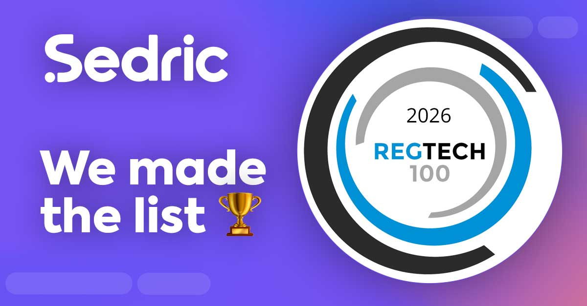 Sedric Named to RegTech 100 for Enterprise AI Compliance Agents Across Communications and Marketing