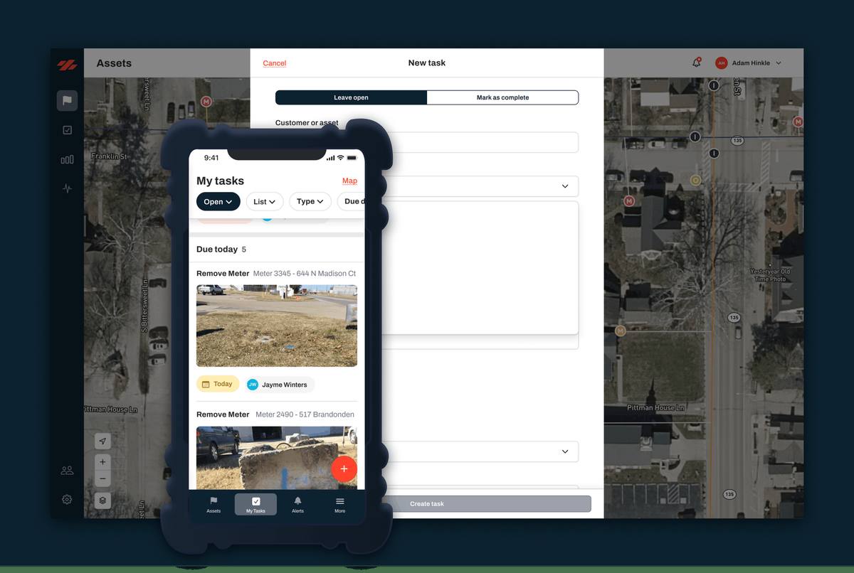 Ziptility work orders interface — the clean, simple software operators are reacting to