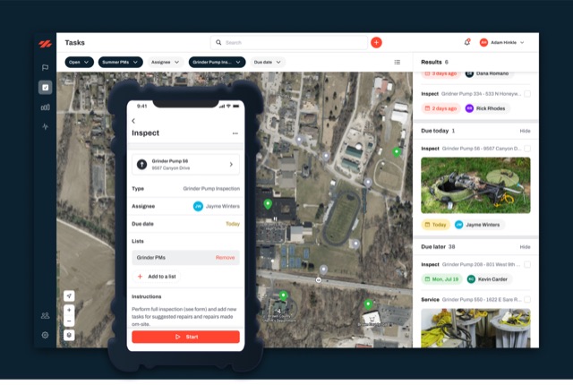 The preventive maintenance schedule in the Ziptility app