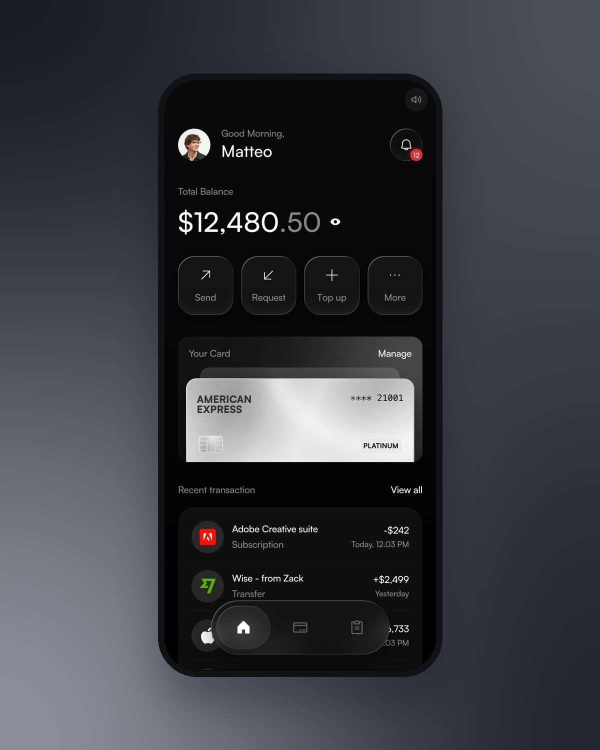 Payno app on an iPhone