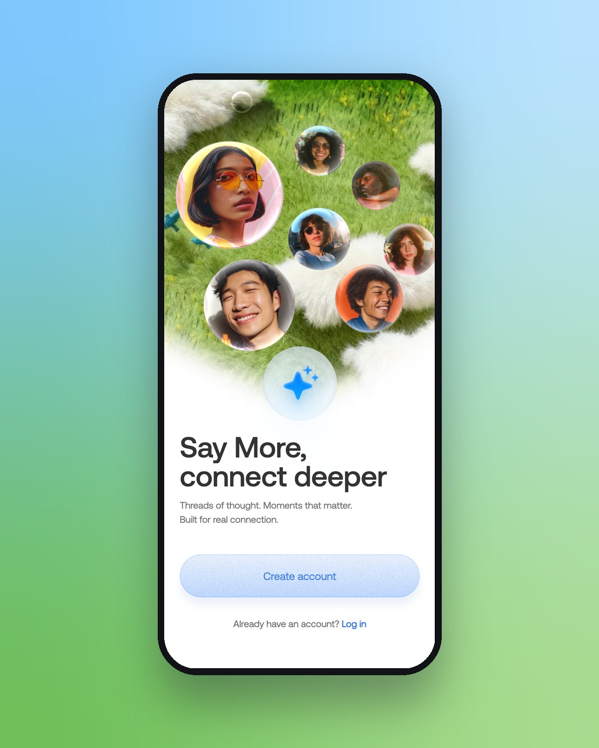Say More app on an iPhone