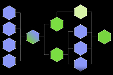a diagram of a network
