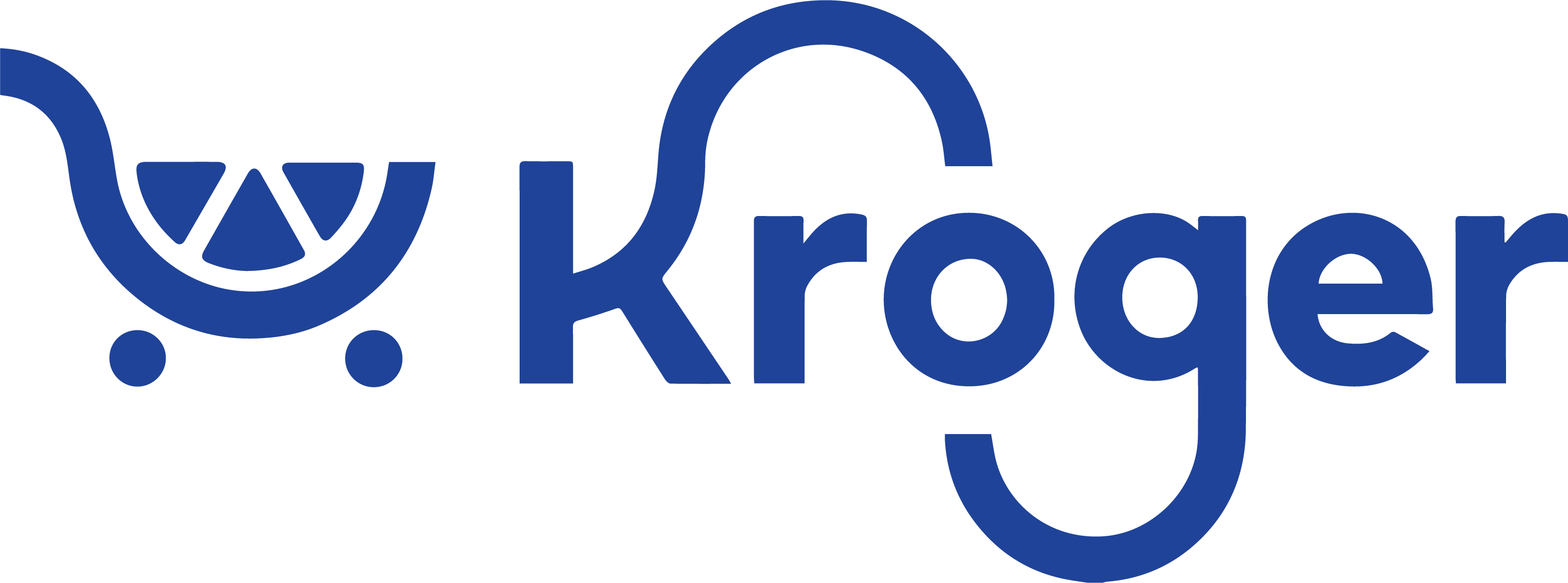 a blue and black logo