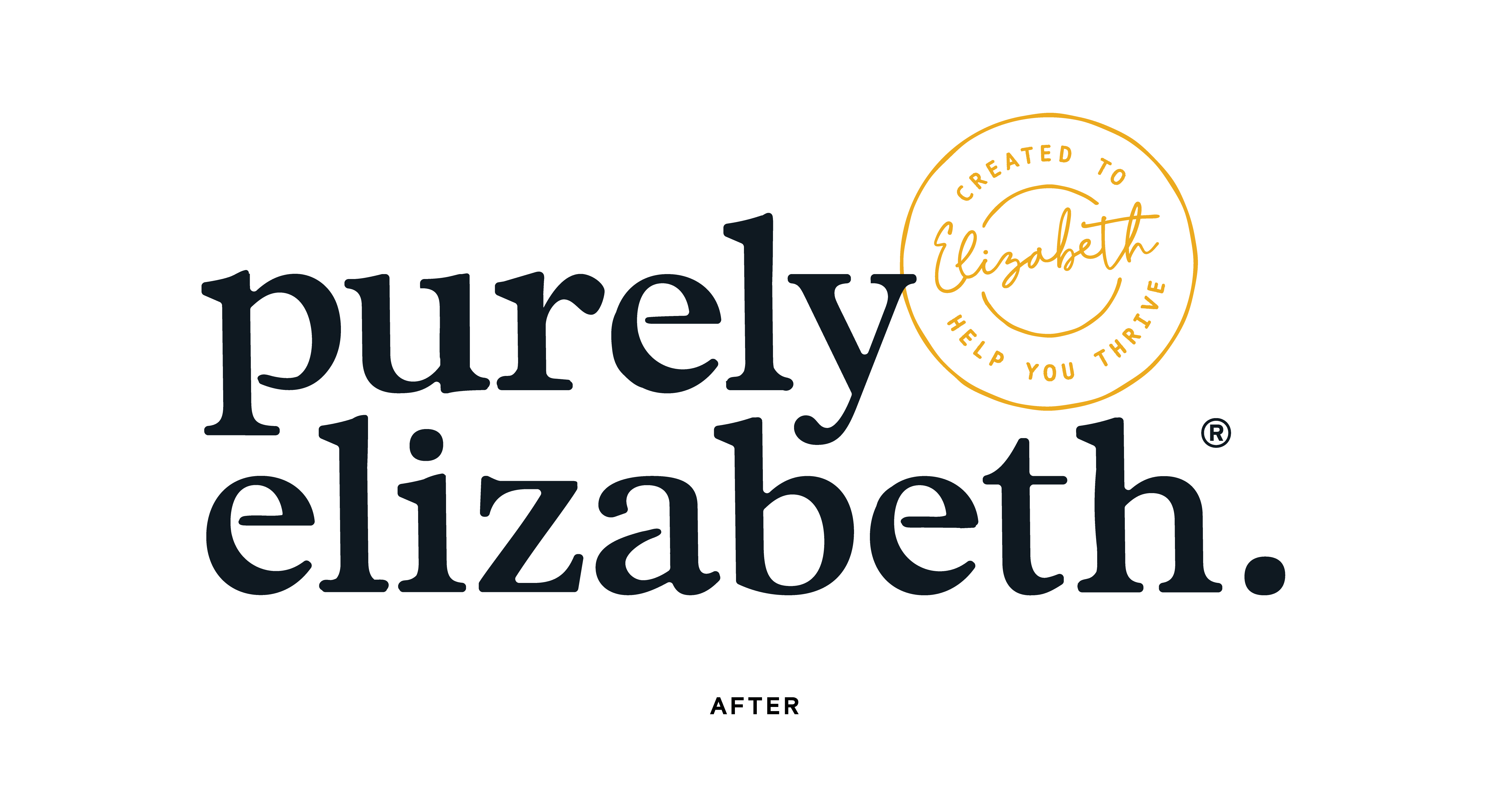 a black text with orange stamp