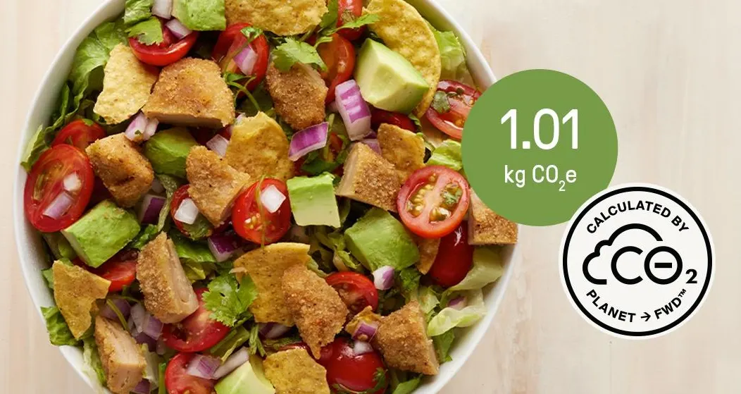 a bowl of food with a picture of a number of ingredients