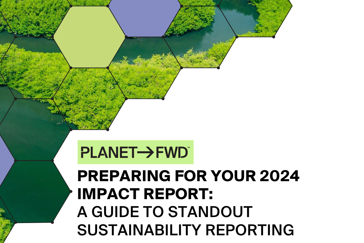 a hexagons with green trees