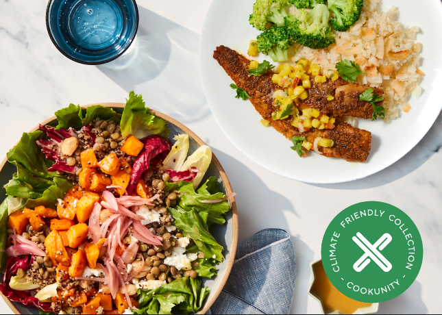 a plate of food on a table