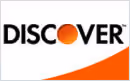 Logo for the Discover Card Network, signaling we accept Discover Card payments