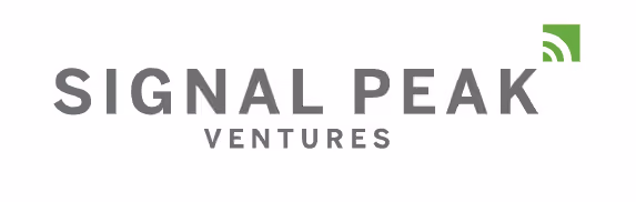 Signal Peak Ventures company logo with stylized text and a small green signal icon.