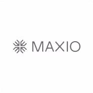 Maxio logo with stylized snowflake symbol