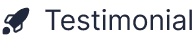 White quotation mark symbol on blue background to represent a testimonial.
