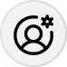 Icon of a user with a star symbol, representing a favorite or featured user.