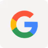 Google logo with a multicolored capital G on a white background.