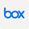 Box company logo in blue on a white background.