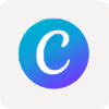Blue and purple circular logo with a stylized white letter C in the center.