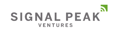 Signal Peak Ventures logo with stylized signal icon in green on the top right.