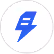 Blue and white stylized letter B with a lightning bolt underneath in a circle.